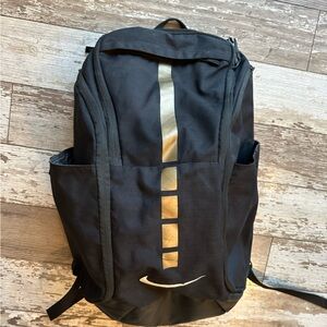Nike Hoops Elite Pro Basketball Backpack - black and gold